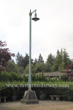 Light Pole Park in Gig Harbor, WA has the last street light from Galloping Gertie.