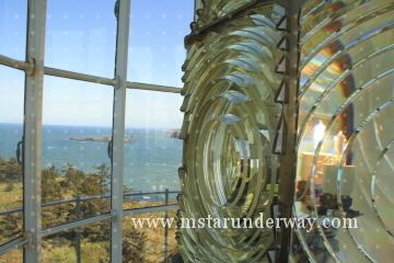 The Cape Blanco lighthouse lens