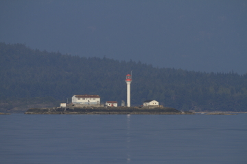 The Smith Island Lighthouse at Smith Island, British Columbia, Canada