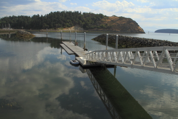 The Anacortes small boat dock.